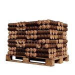 Legno densificato – Tronchi da notte, mezza pallet da 480 kg